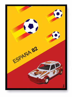 Espana 82 Fiat Ritmo giallo-rosso